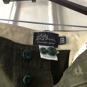 LL Bean Green Pants Size 36 30